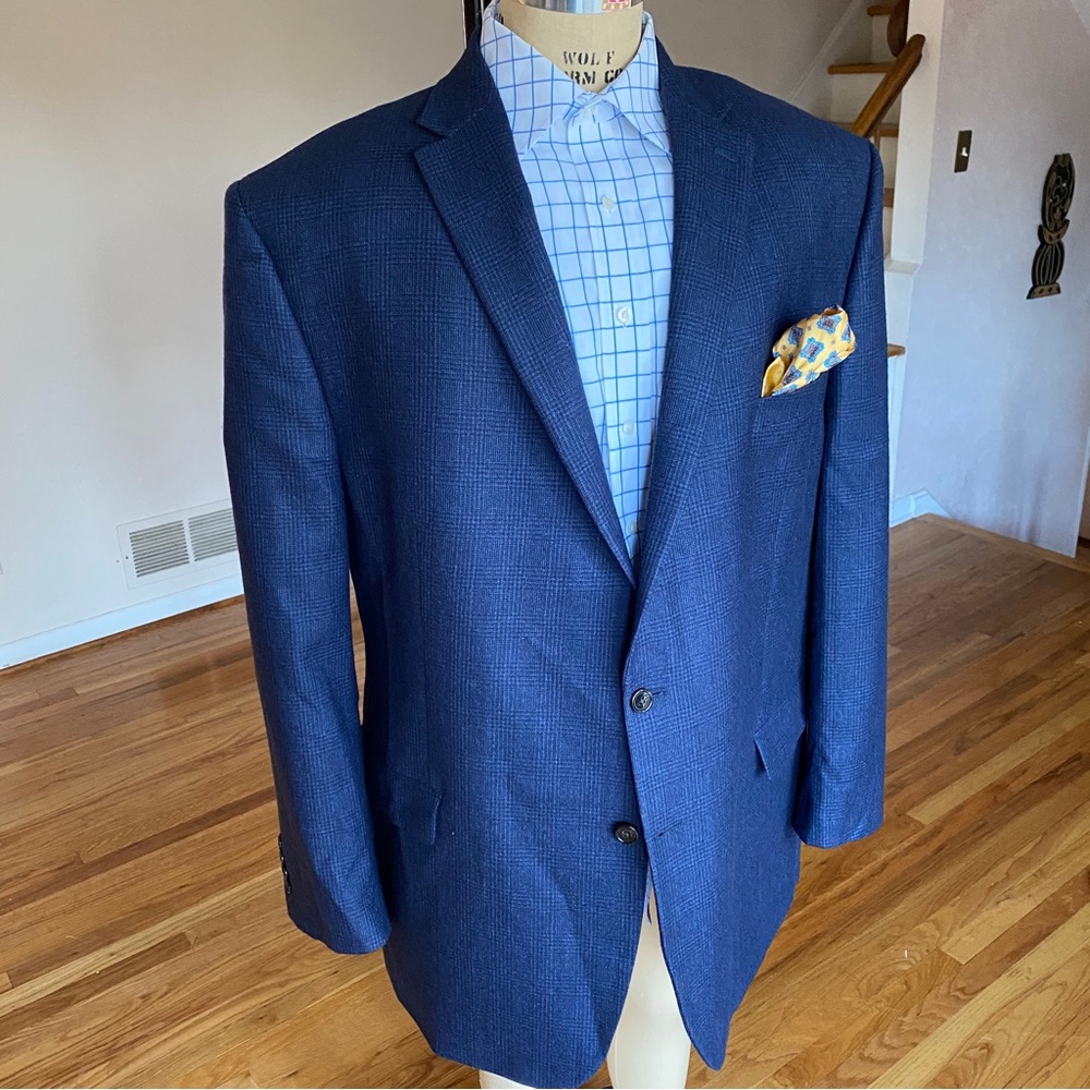 🔥Ralph Lauren Blue Label 100% Wool Big & Tall Blazer / Sport Coat, Size 54L🔥